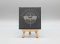 I Will Not Die Slate Coaster