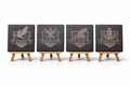 War College Quadrant Coaster Set
